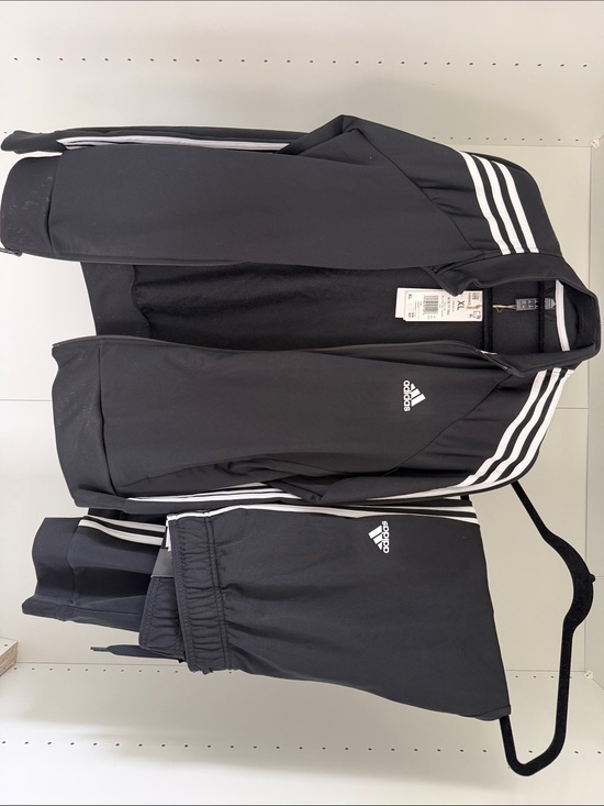 adidas Pants - adidas Black & White Track Jacket and Joggers Set